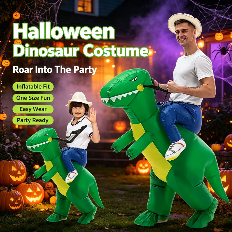 Kids Outdoor Ride On - Şişme Dinozor Kostümü Binilebilir Kıyafet Çocuklar