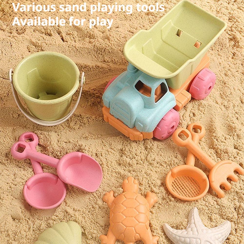 Kids Outdoor Mud Kitchen - 7 adet plaj kum oyuncakları seti