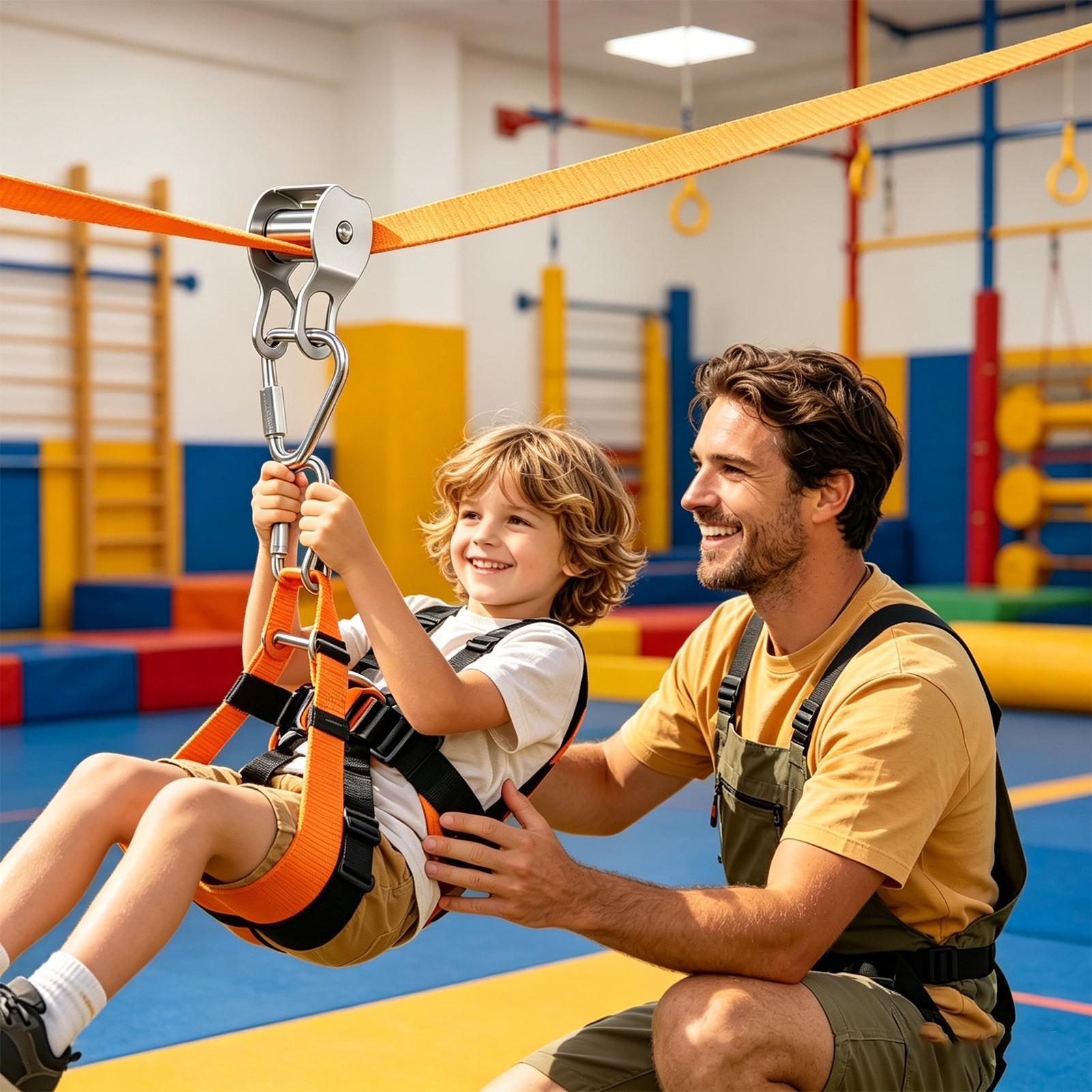 Kids Outdoor Zipline - Çocuklar için Zipline Denge Eğlence Oyuncakları