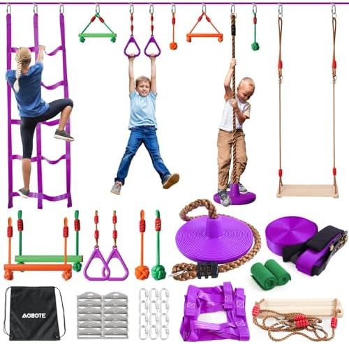 Kids Outdoor Monkey Bars - Çocuklar İçin Engel Parkuru - 52ft