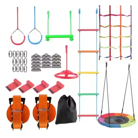 Kids Outdoor Monkey Bars - Çocuklar için Savaşçı Engel Parkuru Seti