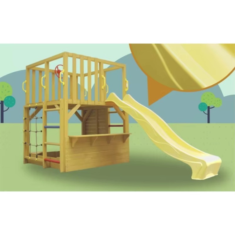 Kids Outdoor Climbing Wall - Çocuklar için Ahşap Dış Mekan Oyun