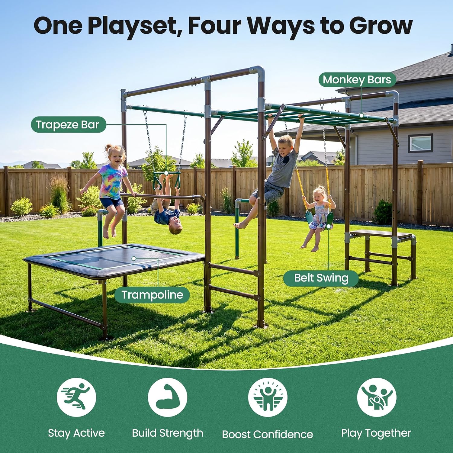 Çocuklar için Açık Hava Oyun P - Kids Outdoor Monkey Bars incelemesi ve fiyatı