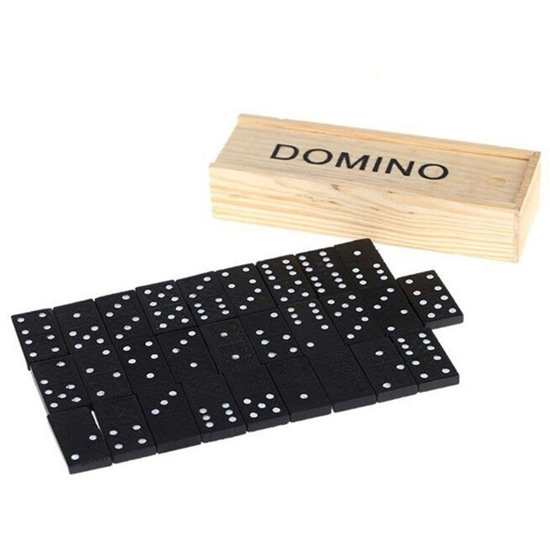 28 adet/takım ahşap Domino mas - Kids Outdoor Education incelemesi ve fiyatı