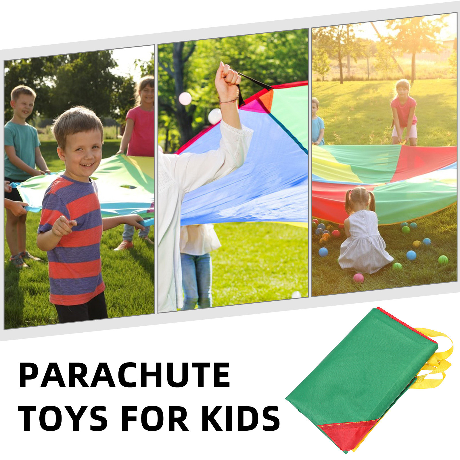 Renkli Gökkuşağı Paraşütü Çocu - Kids Outdoor Play incelemesi ve fiyatı