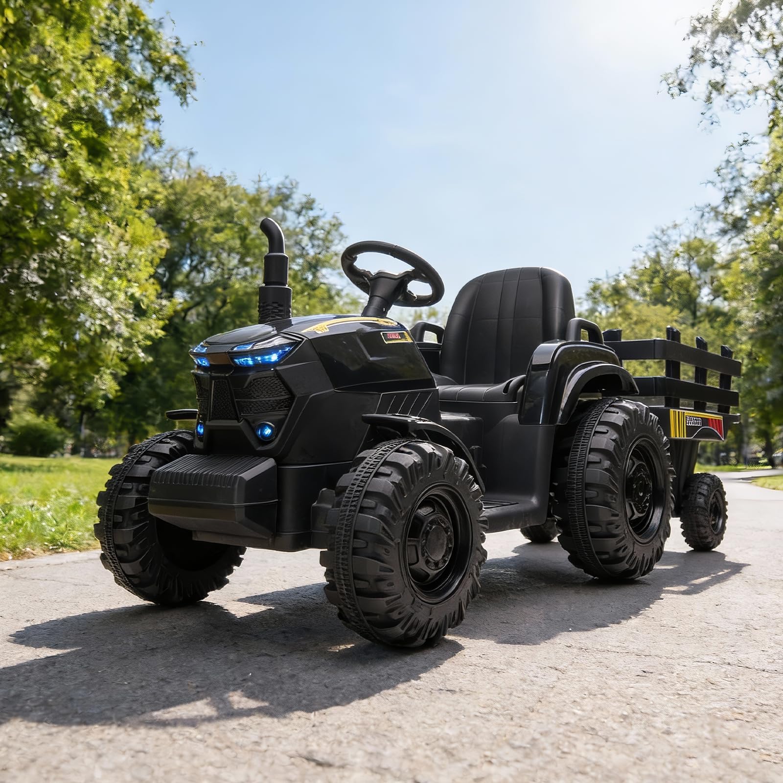 12V Çocuklar İçin Römorklu Tra - Kids Outdoor Ride On incelemesi ve fiyatı
