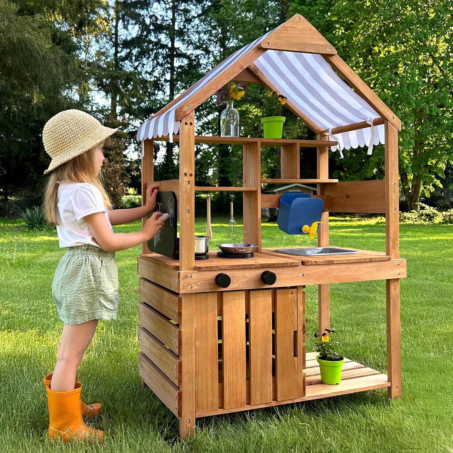 # Çam Ahşap Çocuklar İçin 3+ Y - Kids Outdoor Mud Kitchen incelemesi ve fiyatı