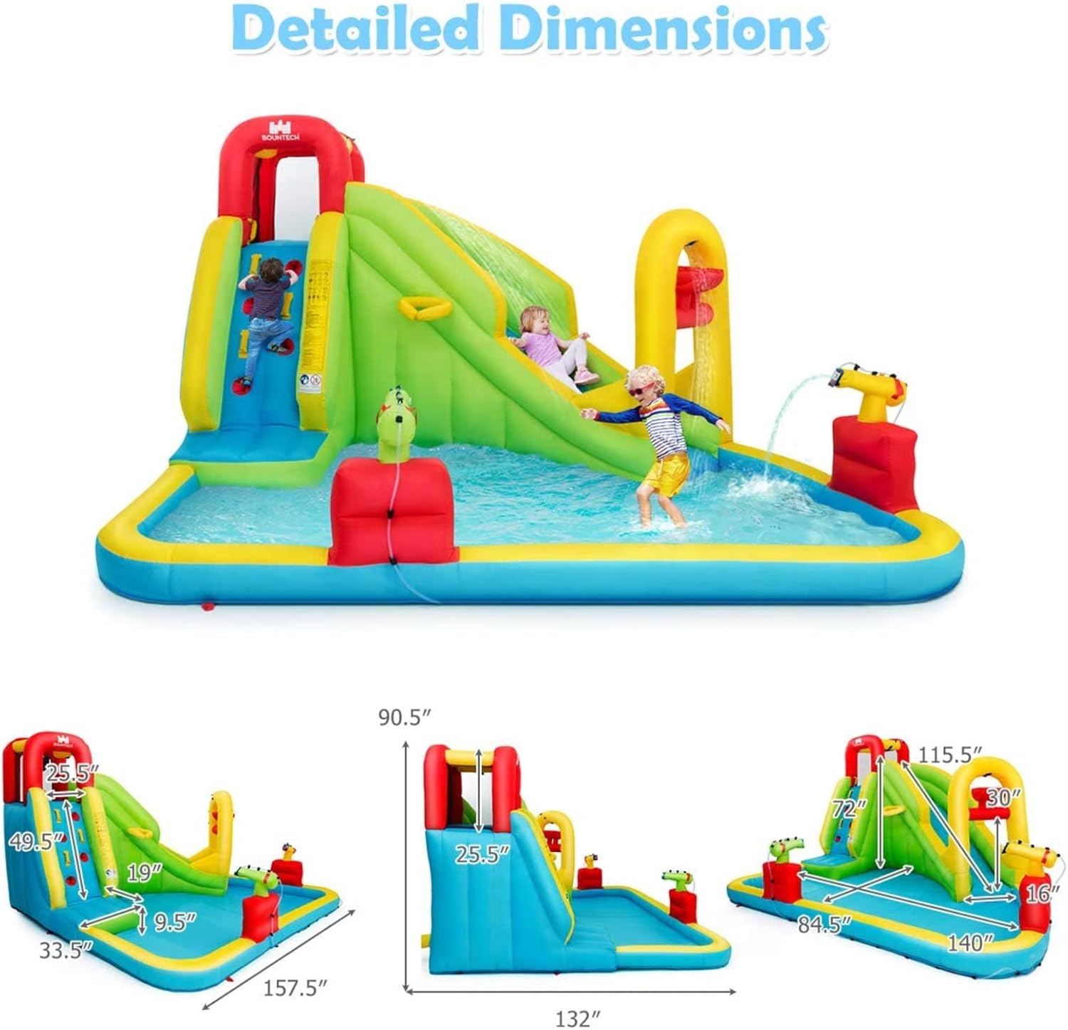 Çocuklar için Mega Şişme Su Pa - Kids Outdoor Climbing Wall incelemesi ve fiyatı