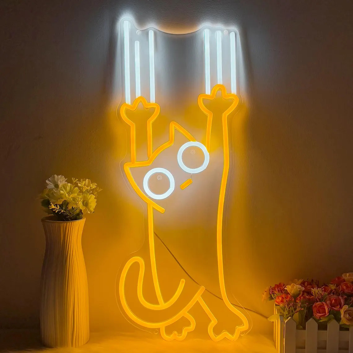 Tırmanan Kedi Neon Tabelası, Ö - Kids Outdoor Climbing Wall incelemesi ve fiyatı