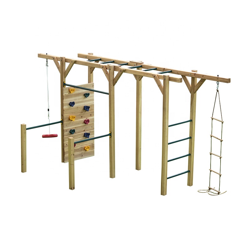 6'sı 1 arada Ahşap Fitness Eki - Kids Outdoor Monkey Bars incelemesi ve fiyatı