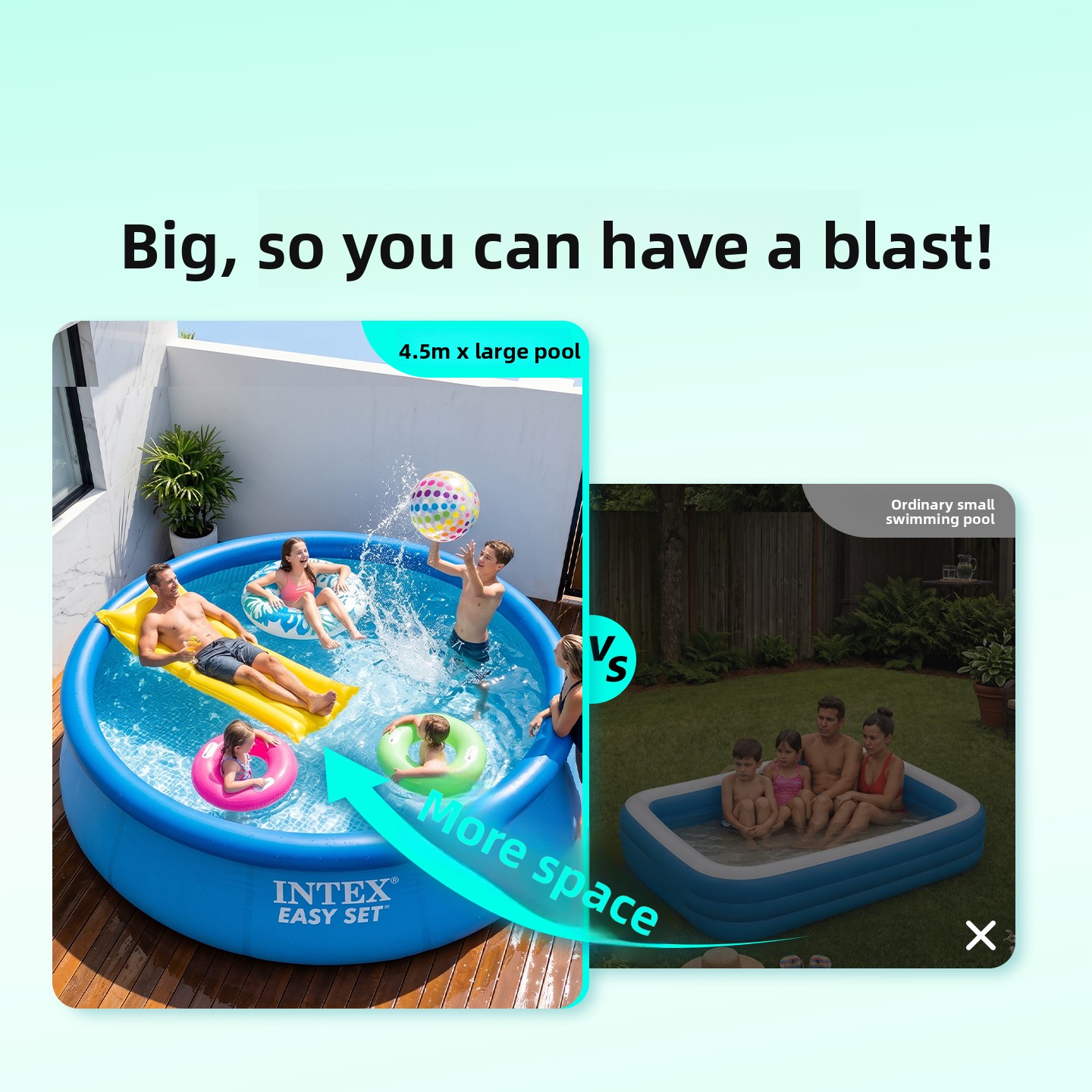 Büyük Boy Şişme Aile Havuzu, Ç - Kids Outdoor Play incelemesi ve fiyatı