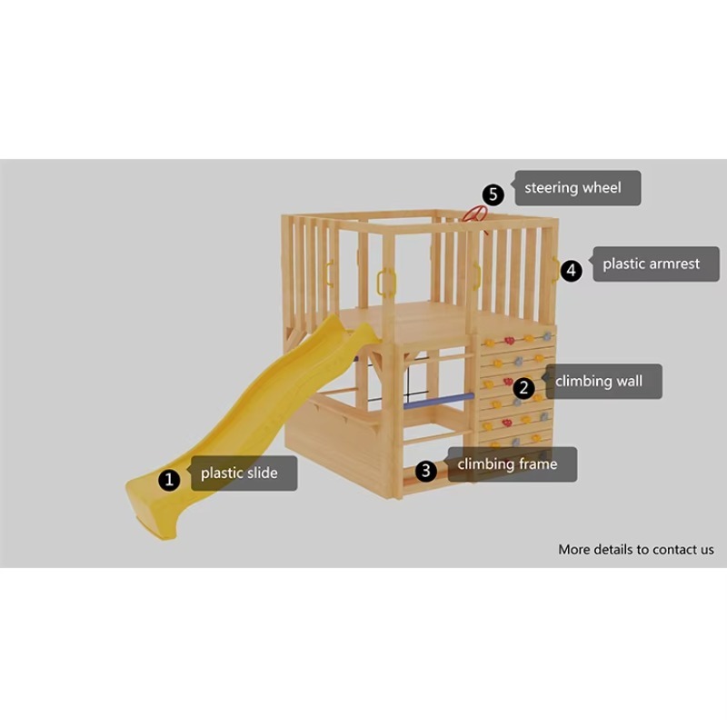 Çocuklar için Ahşap Dış Mekan  - Kids Outdoor Climbing Wall incelemesi ve fiyatı